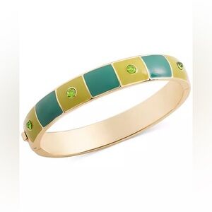 ON 34TH
Gold-Tone Crystal & Color Block Bangle Bracelet Green